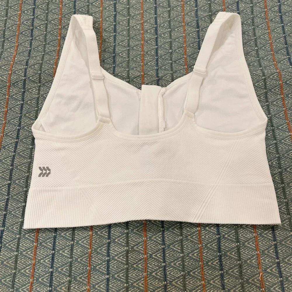 All In Motion Front Zip Sports Bra--Size Large - Picture 2 of 2